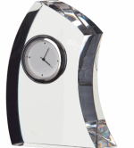 DARTINGTON CRYSTAL MEDIUM CRESCENT CLOCK
